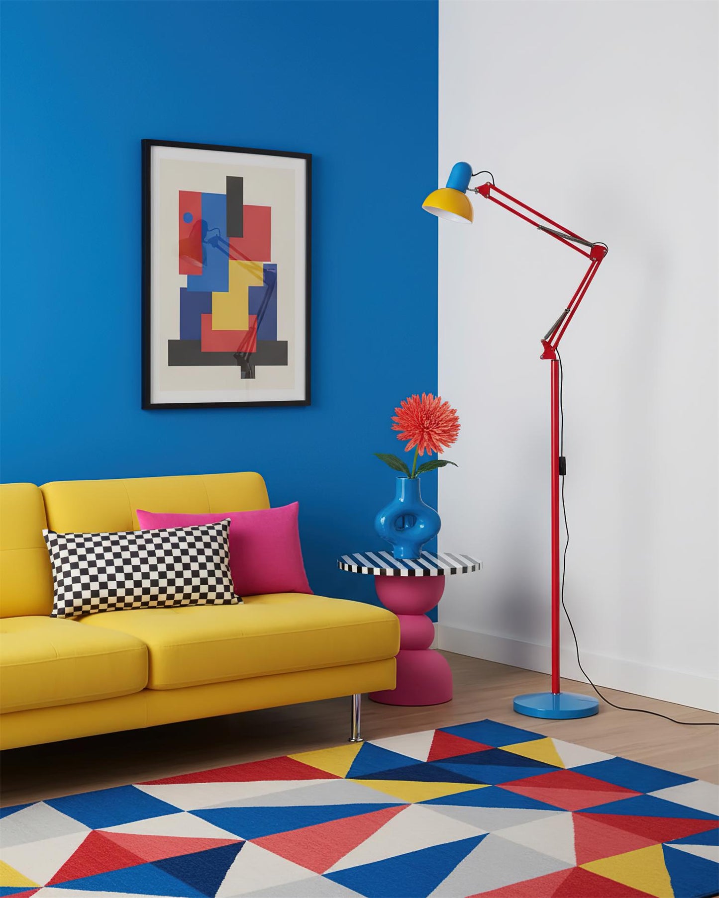 MemphisGlow | Stylish Modern Floor Lamp for Living Room Illumination 8