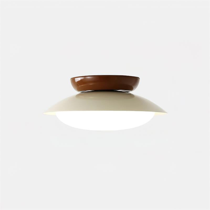 Mid-Century Flush Mount Ceiling Light with Integrated LED | Stylish Dome Design for Elegant Illumination 9