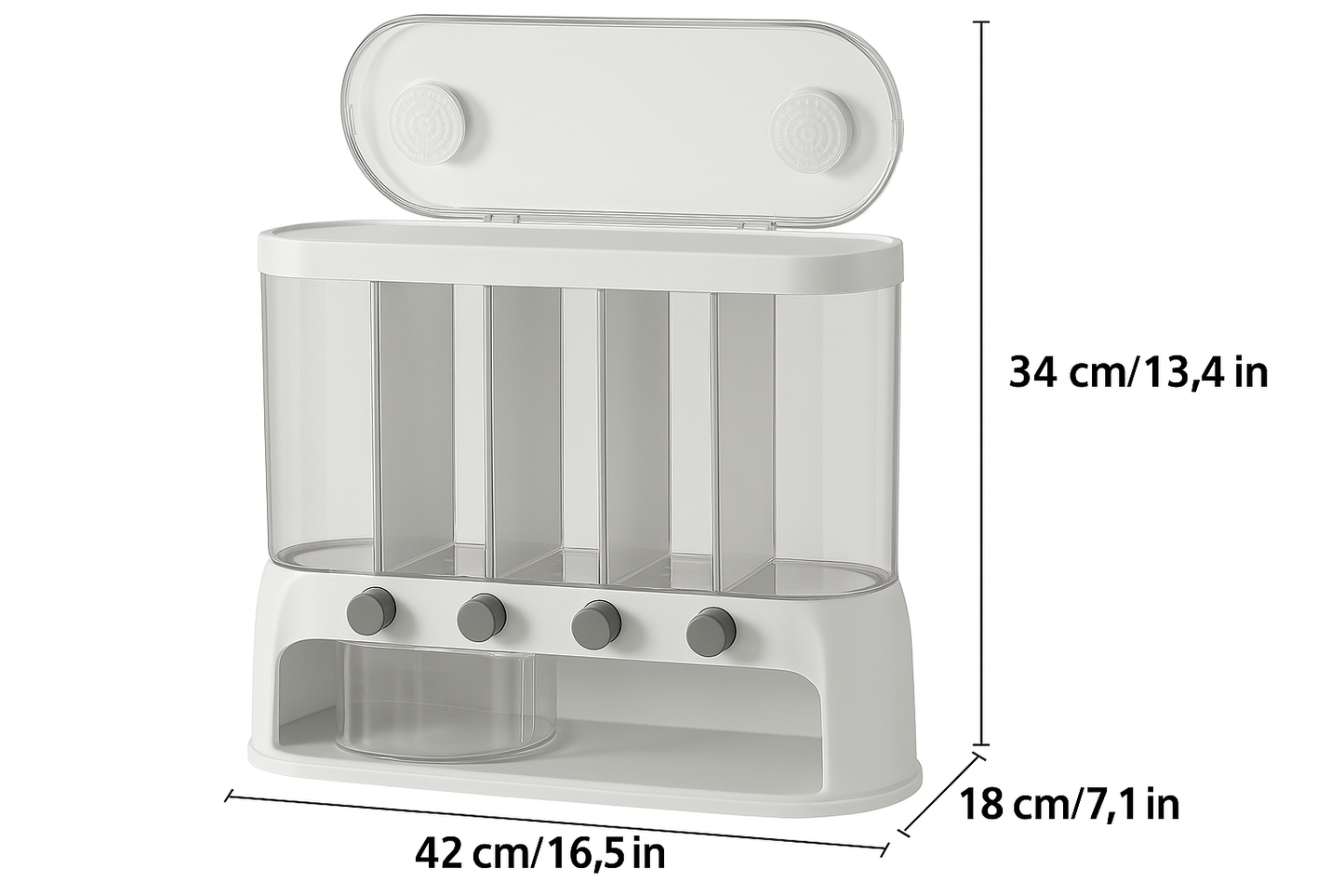 Smart Storage | Kitchen Storage Container with Airtight Lid | Pantry Organization for Fresh Food and Easy Access 4