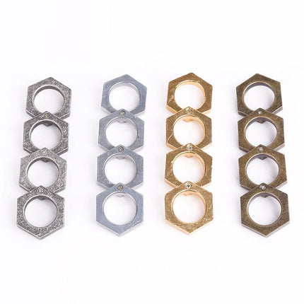 Stackable Rings, Stackable Ring Set with 4 Engraved Rings That Fan Out – image 10