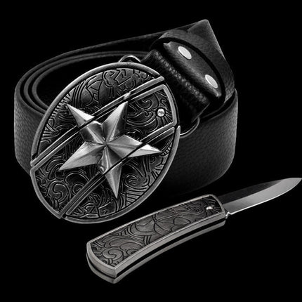 Self-Defense Belt with Hidden Knife Compartment | Discreet Protection Gear