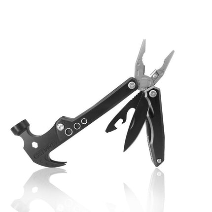 19-in-1 Multitool with Hammer, Screwdriver and Bottle Opener, Pocket Multi Tool for Camping, Hiking and Home Repairs