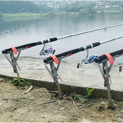 Spring-Loaded Fishing Rod Holder with Adjustable Angle | Durable Design for Stable Casting