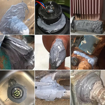 Metal Repair Adhesive for Leaks and Cracks, No Weld Glue for Pipes, Faucets and Tools, Seals in Minutes