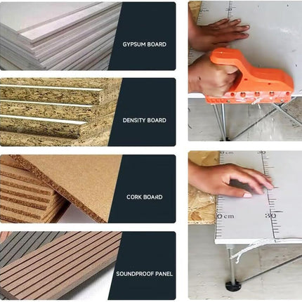 Manual Edge Trimming Tool with 45, 60, 90 and 120 Degree Blades for Gypsum, Softwood and Plastic