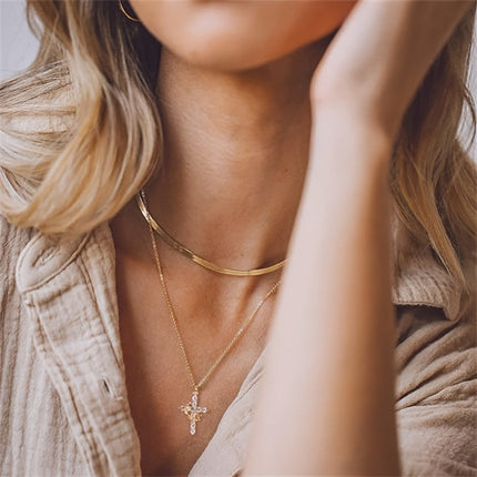 Crown Cross Necklace for Everyday Faith with Secure Design | Meaningful Jewelry Gift for Mother's Day