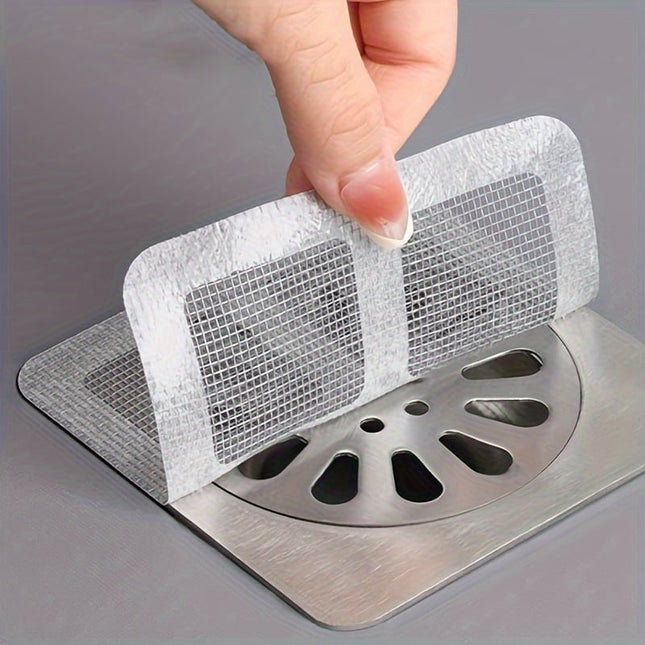 Shower Drain Hair Catcher, Disposable Shower Drain Cover Sticker, Bathtub Hair Catcher, Floor Drain Cover for Bathroom