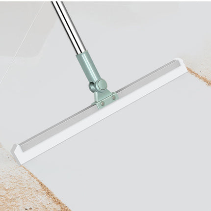 180 Degree Rotating Silicone Mop with Long Handle, Water-Removing Floor Squeegee Mop for Hardwood, Tile and Laminate