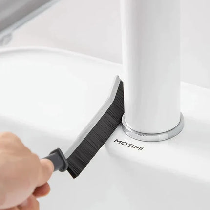 Crevice Cleaning Brush, Narrow Bristle Brush for Window Tracks, Sliding Doors and Keyboards, Home and Car Use