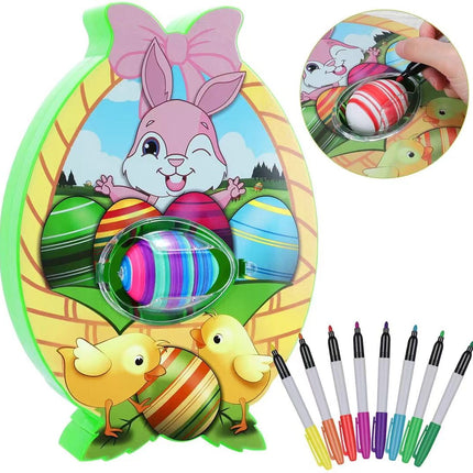 Egg Spinner for Kids, Easter Egg Decorating Kit with Markers, Easter Egg Coloring Activity, Easter Basket Stuffer – image 9