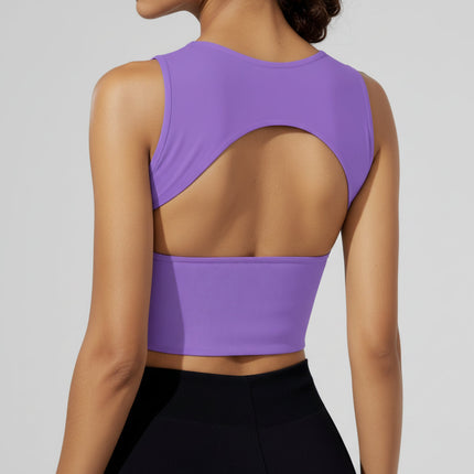 High-Stretch Crop Tank Top for Women | Lightweight Sleeveless Workout Top for Comfort and Style