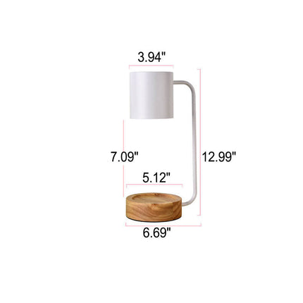 Japanese Minimalist Candle Warmer Lamp with Dimmable Light | Flameless Scents for a Calm Ambiance