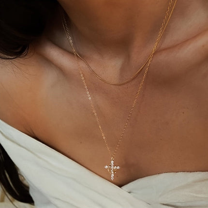 Crown Cross Necklace for Everyday Faith with Secure Design | Meaningful Jewelry Gift for Mother's Day