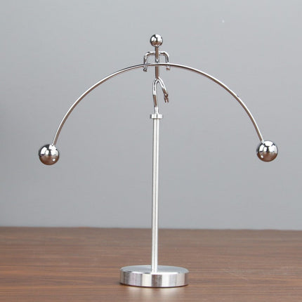 Stainless Steel Balancing Sculpture with Modern Design | Unique Home Decor for Creative Spaces