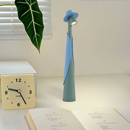 Rechargeable LED Desk Lamp with Touch Control | Artistic Modern Design for Soft Ambient Lighting