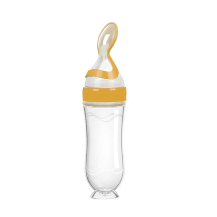 Baby Food Dispensing Spoon, Squeeze Bottle Feeder for Purees, Portion Control Design, Tidy Mealtime Feeding, 3 Colours