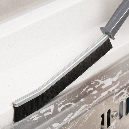Crevice Cleaning Brush, Narrow Bristle Brush for Window Tracks, Sliding Doors and Keyboards, Home and Car Use