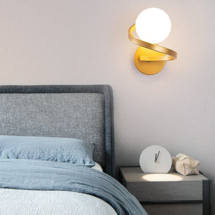 Modern Wall Light with Dual LED Globes | Sculptural Design for Soft Ambient Illumination