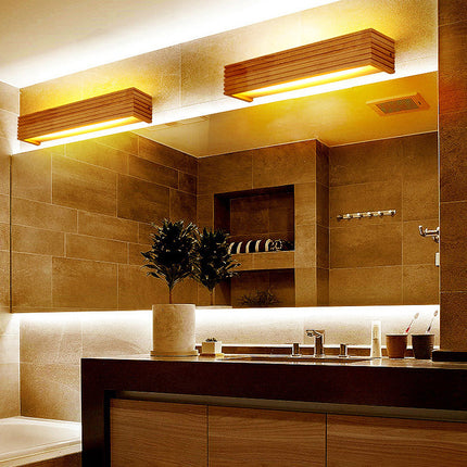 Modern Wooden LED Wall Lamp with Soft Lighting | Cozy Illumination for Bedrooms and Living Rooms