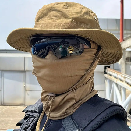 Sun Protection Hat with Adjustable Face Cover | Lightweight Design for Ultimate UV Defense