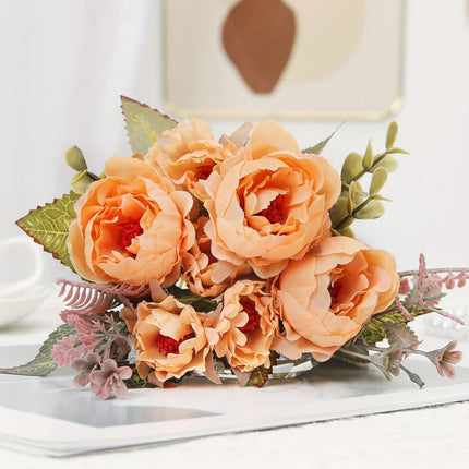 Artificial Peony Flower Bouquet for Mother’s Day | Elegant Table Decoration for Home Décor