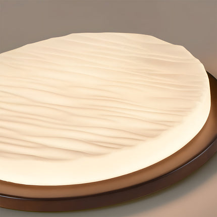 Art Deco LED Ceiling Light with Sculpted Glass Shade | Warm Ambient Lighting for Timeless Elegance