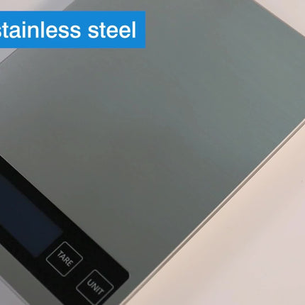 15kg Digital Kitchen Scale with USB Rechargeable Battery | Waterproof Design for Accurate Food Measurements