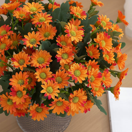 Artificial Daisy Bouquet Table Centerpiece for Home Decor | Cheerful Floral Arrangement for Special Occasions