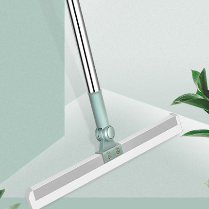 180 Degree Rotating Silicone Mop with Long Handle, Water-Removing Floor Squeegee Mop for Hardwood, Tile and Laminate