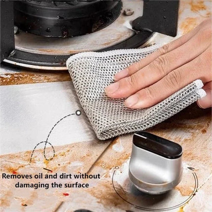 Wire Cleaning Rags, Reusable Cleaning Cloths for Kitchen and Bathroom