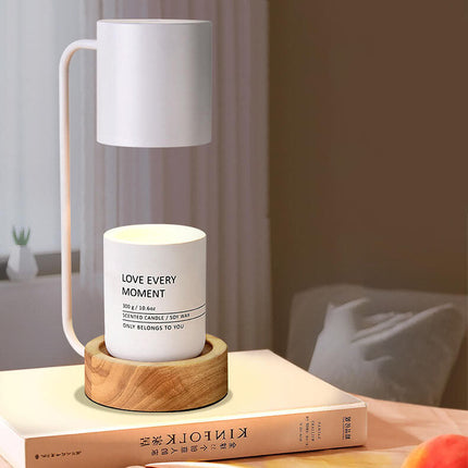 Minimalist Wood Table Lamp with Dimmable Light | Japanese Design for Serene Atmosphere