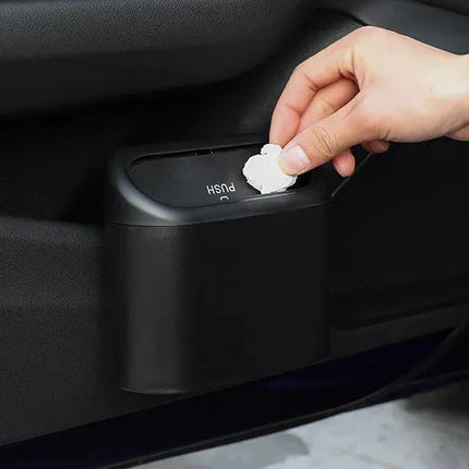 Car Trash Bin with Removable Lid for Wrappers, Tissues and Receipts, 4 Colour Options, for Road Trips