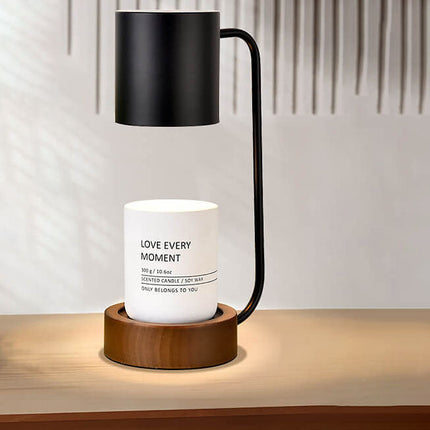 Minimalist Wood Table Lamp with Dimmable Light | Japanese Design for Serene Atmosphere