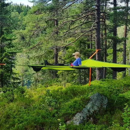 Multi Person Outdoor Hammock with 3 Point Anchor System, Big Nylon Hammock for Trees and Camping Party – image 7