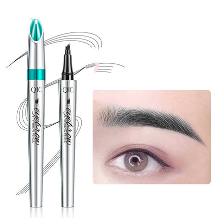 Microblading Eyebrow Pencil, Fine Tip Brow Pen for Natural Defined Brows, Up to 36 Hour Wear, 5 Natural Shades