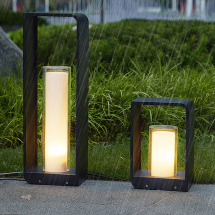 Modern Square Outdoor LED Light with Adjustable Colour Modes | Waterproof Solar and Wired Options for Stylish Illumination