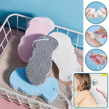 Exfoliating Bath Sponge, Super Soft Reusable Body Scrubber for Daily Shower Exfoliation, No Body Wash Needed