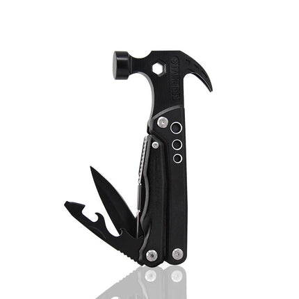 19-in-1 Multitool with Hammer, Screwdriver and Bottle Opener, Pocket Multi Tool for Camping, Hiking and Home Repairs