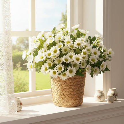 Artificial Daisy Bouquet Table Centerpiece for Home Decor | Cheerful Floral Arrangement for Special Occasions