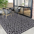 Outdoor Rug for Patio, Reversible Geometric Outdoor Carpet, Foldable Camping Mat and Weatherproof Porch Rug_05