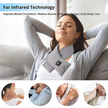 Heated Winter Scarf, Electric Heated Scarves with 3 Heat Settings
