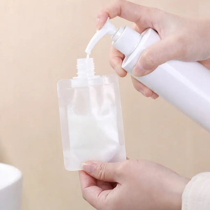 Refillable Dispensing Bags Set with Easy-Fill Opening | Eco-Friendly Storage Solution for Organized Living