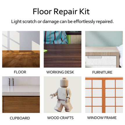 Laminate Floor Repair Kit, Scratch Filler for Wood Furniture and Cabinets