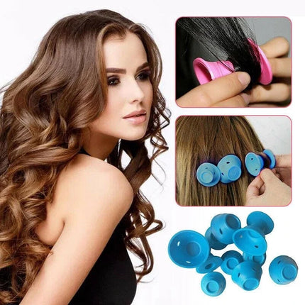 Silicone Hair Curlers Set with Heat-Free Design | 30pcs for Effortless Curls