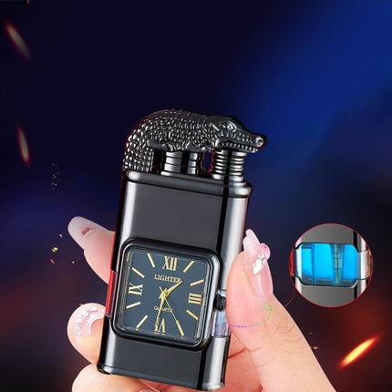Windproof Lighter with Clock | Sleek Design for Reliable Ignition