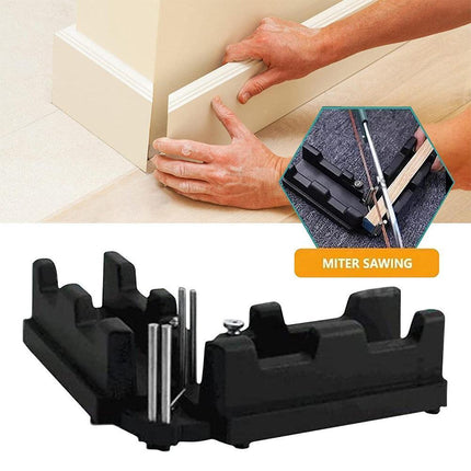 Mitre Measuring Cutting Tool, 2-in-1 Angle Finder and Saw Guide, 90 to 180 Degree Range with Locking Gears for DIY Jobs
