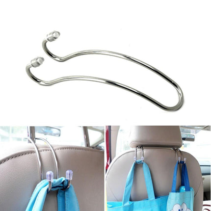 Car Headrest Hooks for Handbags, Coats and Shopping Bags, Backseat Hangers That Free Up Seat Space and Legroom