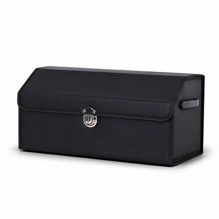 Car Trunk Organizer Storage Box with Divided Interior and Cover, 3 Sizes, for Groceries, Tools and Emergency Kit