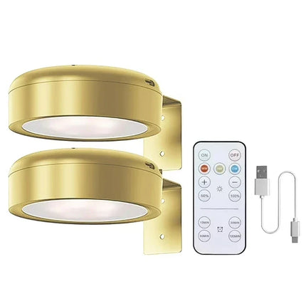 LED Picture Light with Remote, Gold Rechargeable Wall Light for Artwork, Photo Frames and Gallery Walls