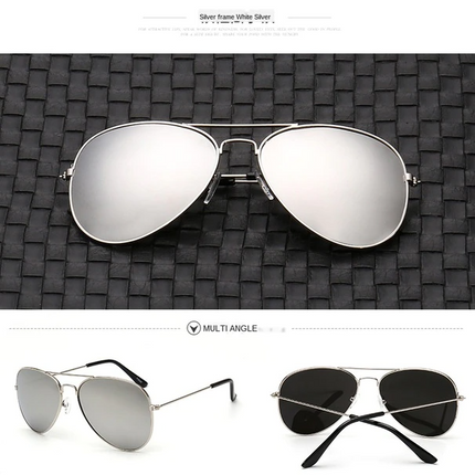 Polarized Aviator Sunglasses for Men and Women, UV400 Sunglasses with Mirror Lens – image 4